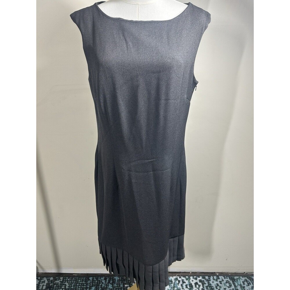Karen Scott Women's Shift Dress Size 14 Gray Lined Sleeveless 226
